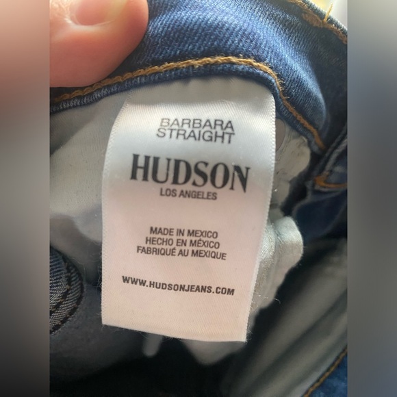 Hudson Barbara straight leg distressed jeans - Picture 4 of 8